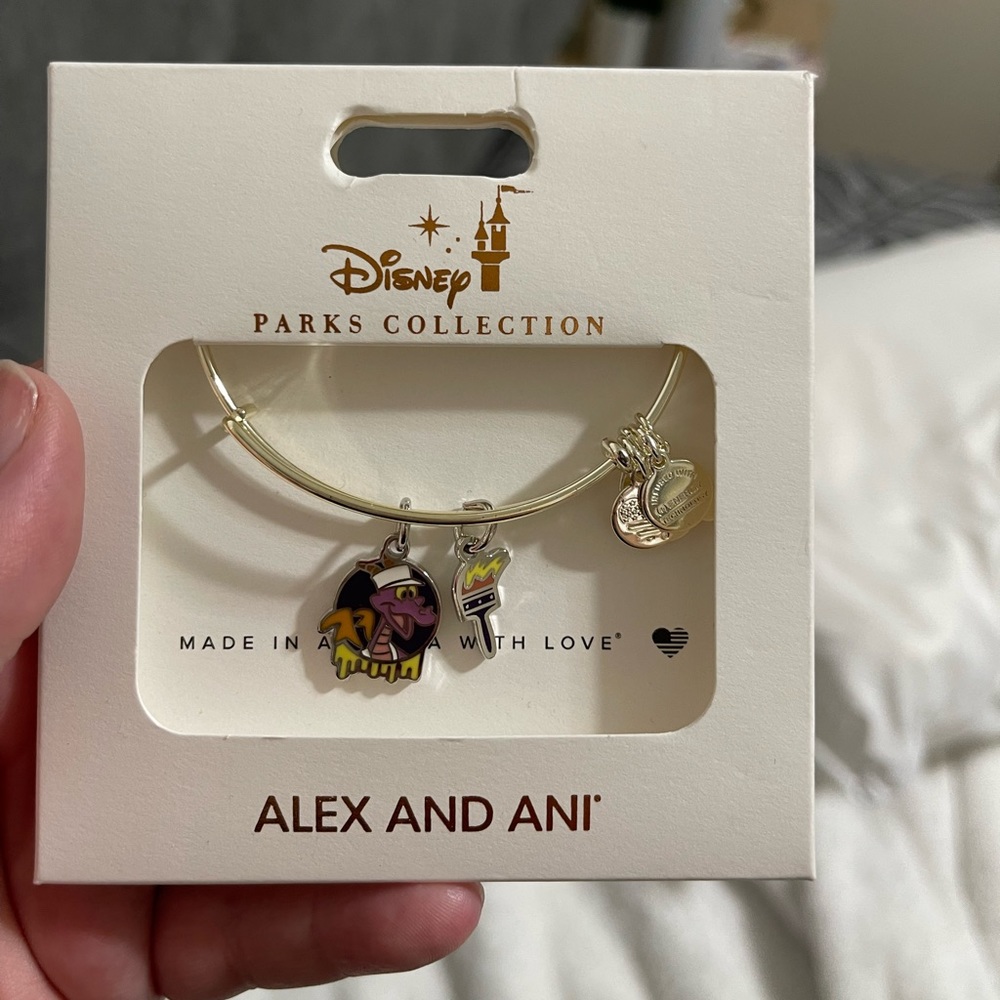Disney Parks | Alex & Ani | Art & Paint Festival Figment Silver Tone Bracelet